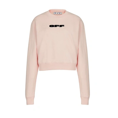 Shop Off-white Off Bold Sweatshirt In Pink Black