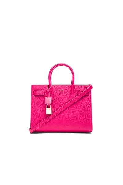 Shop Saint Laurent Baby Sac De Jour Carryall Bag In Lipstick Fuchsia