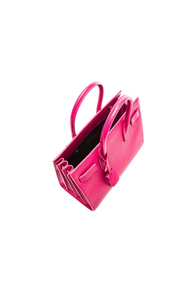 Shop Saint Laurent Baby Sac De Jour Carryall Bag In Lipstick Fuchsia