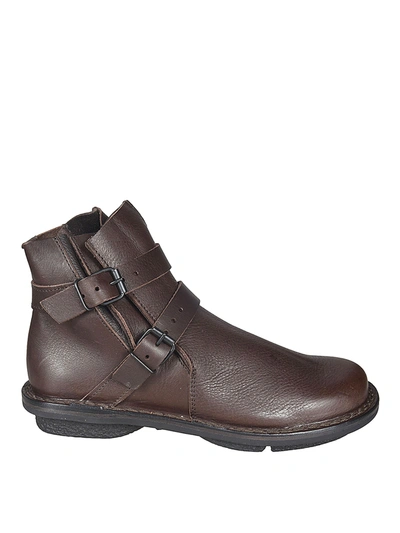 Shop Trippen Buckled Ankle Boots In Brown