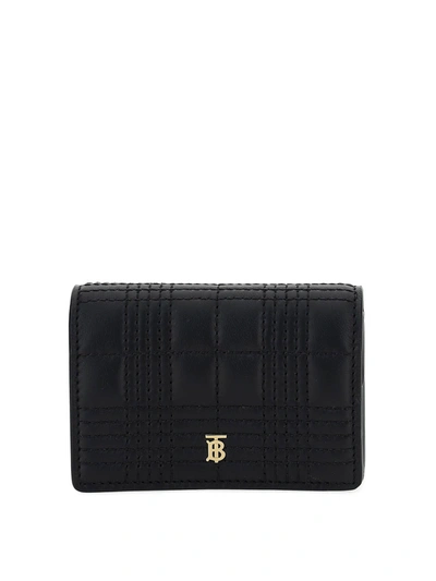 Shop Burberry Chain Card Holder In Black