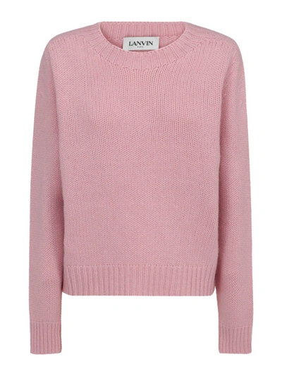 Shop Lanvin Cashmere Crewneck In Pink