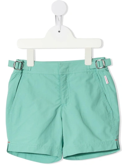 Shop Orlebar Brown Russell Classic Swim Shorts In Green