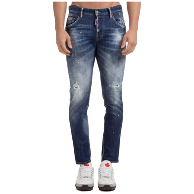 Shop Dsquared2 Men's Jeans Denim Skater In Blue