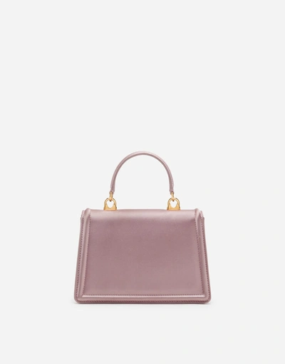 Shop Dolce & Gabbana Small Satin Devotion Bag In Pink