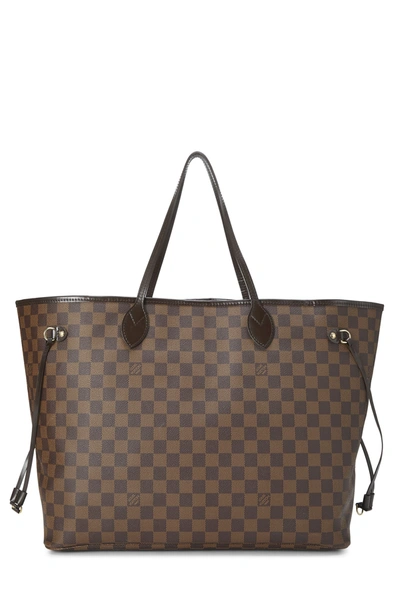 Pre-owned Louis Vuitton Damier Ebene Neverfull Gm