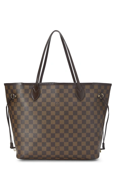 Pre-owned Louis Vuitton Damier Ebene Neverfull Mm