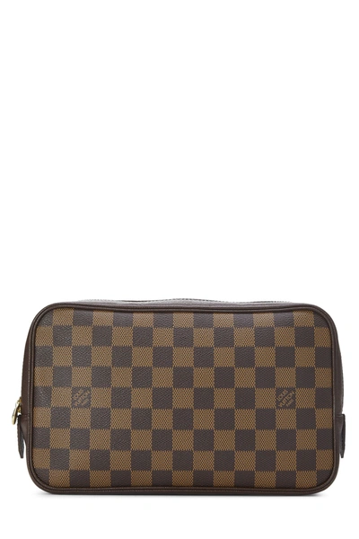 Pre-owned Louis Vuitton Damier Ebene Toiletry Pouch
