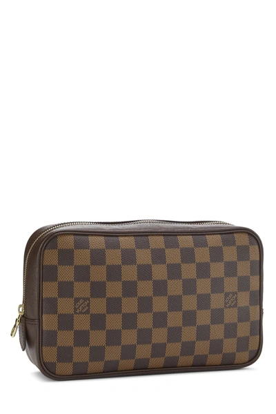 Pre-owned Louis Vuitton Damier Ebene Toiletry Pouch