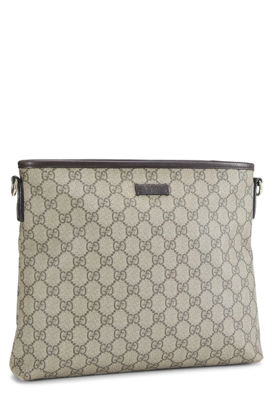 Pre-owned Gucci Original Gg Supreme Canvas Flat Messenger In Pattern