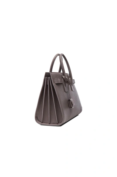 Shop Saint Laurent Small Sac De Jour Carryall Bag In Fog