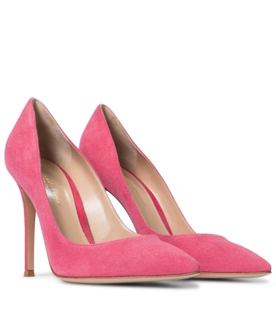 Shop Gianvito Rossi Gianvito 105 Suede Pumps In Pink