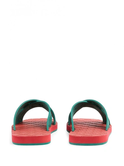Shop Gucci Gg Motif Slider Sandal