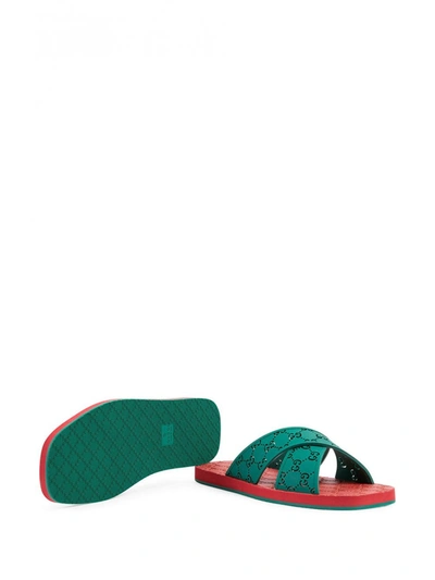 Shop Gucci Gg Motif Slider Sandal