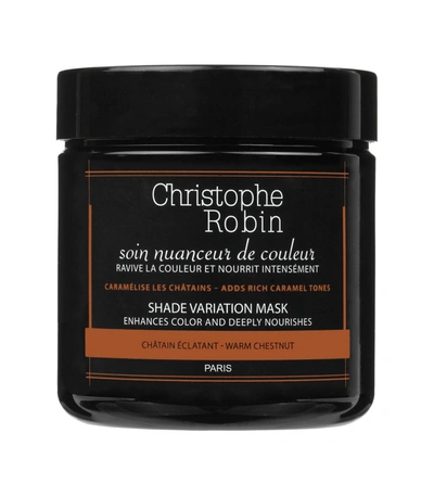 Shop Christophe Robin Shade Variation Mask In Warm Chestnut In Brown