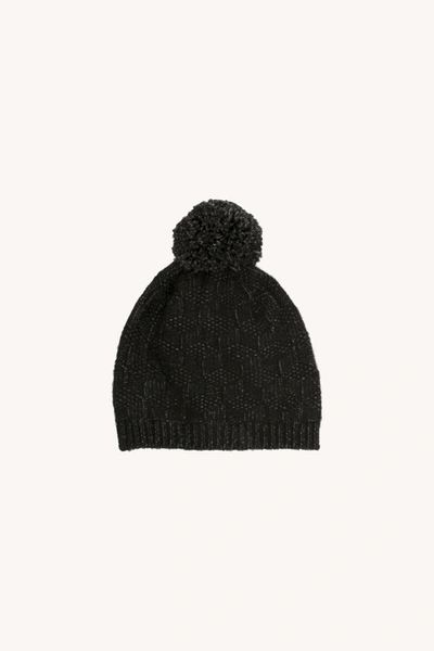 Shop Rebecca Minkoff Texture Beanie In Black