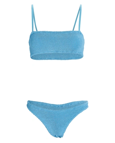 Shop Hunza G New Gigi Bikini Set In Blue