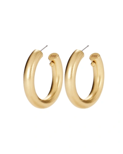 Shop Brinker & Eliza Jumbo Tubular Hoop Earrings In Gold