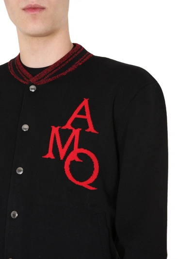 Shop Alexander Mcqueen College Jacket In Black
