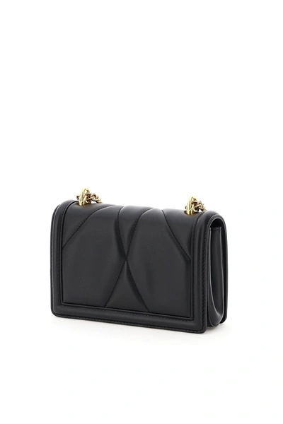 Shop Dolce & Gabbana Devotion Crossbody Mini Bag In Nero