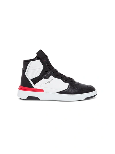 Shop Givenchy Leather Wing Sneakers In Black