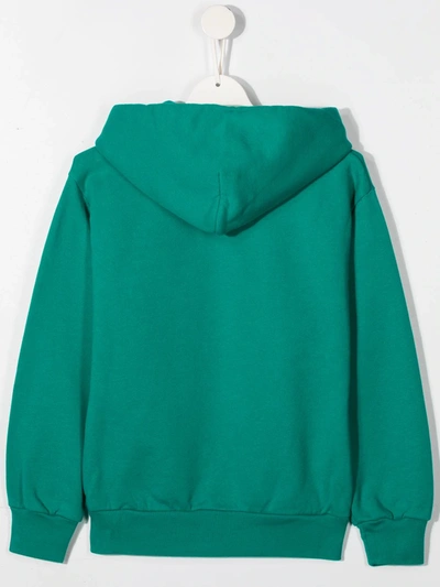 Shop Balenciaga You Are The World Hoodie In Green