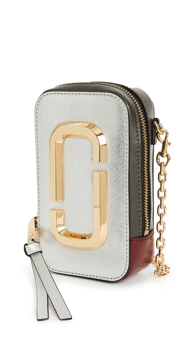 Shop The Marc Jacobs The Hot Shot Crossbody Bag In Silver Multi