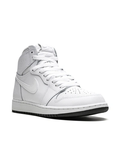 Shop Nike Air Jordan 1 Retro High Og Bg "perforated" Sneakers In White