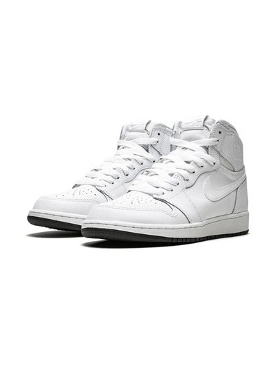 Shop Nike Air Jordan 1 Retro High Og Bg "perforated" Sneakers In White