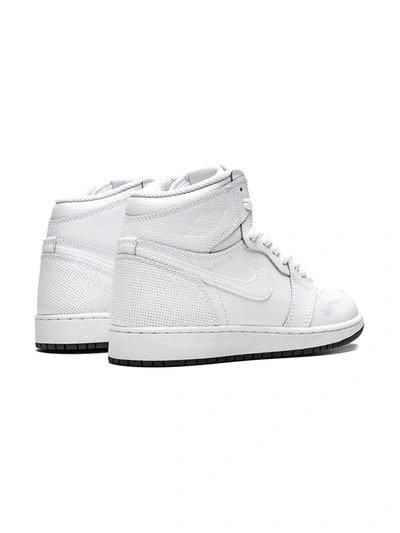 Shop Nike Air Jordan 1 Retro High Og Bg "perforated" Sneakers In White