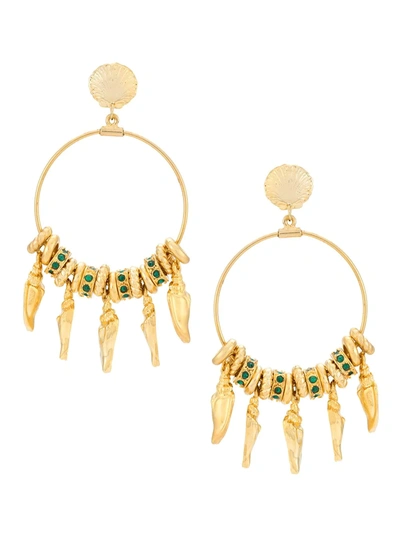 Shop Eva Mar Hoop Earrings In Gold
