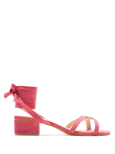 Shop Eva Leather Sandals In Pink