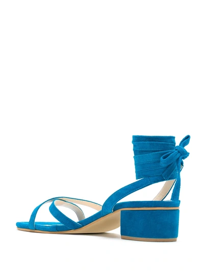 Shop Eva Tie Color Sandals In Blue