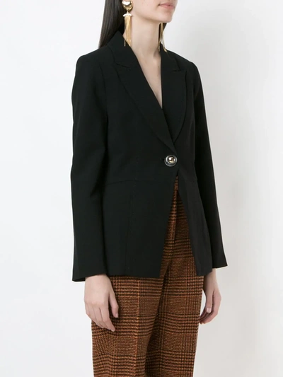 Shop Eva Stitched Empire-line Blazer In Black
