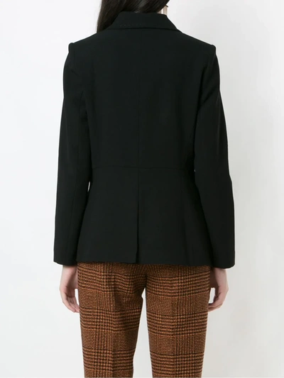 Shop Eva Stitched Empire-line Blazer In Black