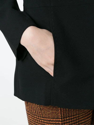 Shop Eva Stitched Empire-line Blazer In Black