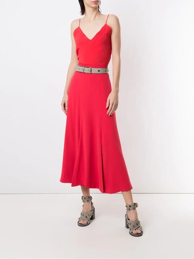 Shop Eva V-neck Cami Top In Red