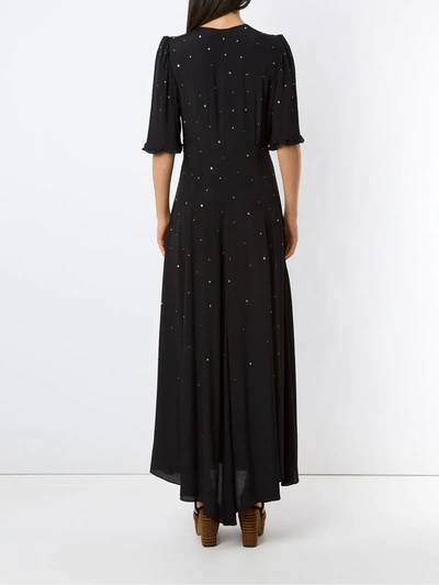 Shop Eva Crystal Embellished Dress In Black