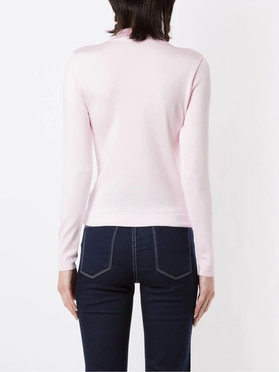 Shop Eva Stand-up Collar Top In Pink