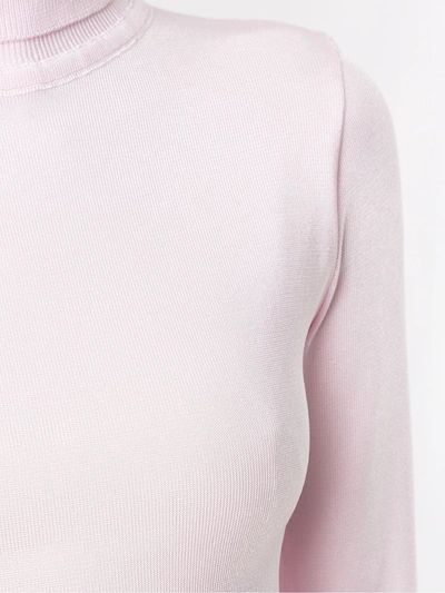 Shop Eva Stand-up Collar Top In Pink