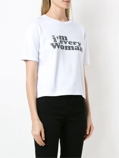 Shop Eva Every Woman Cropped Blouse In White