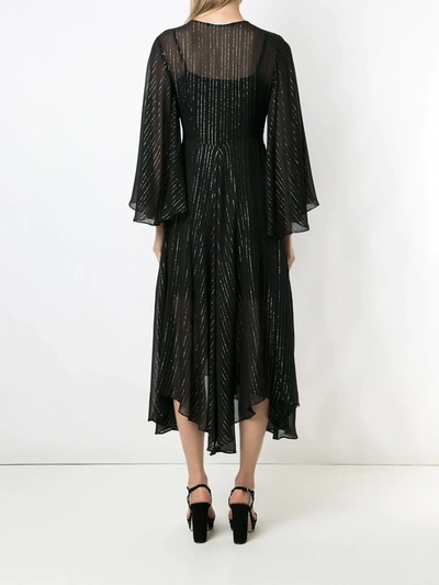 Shop Eva Knot Midi Dress In Black