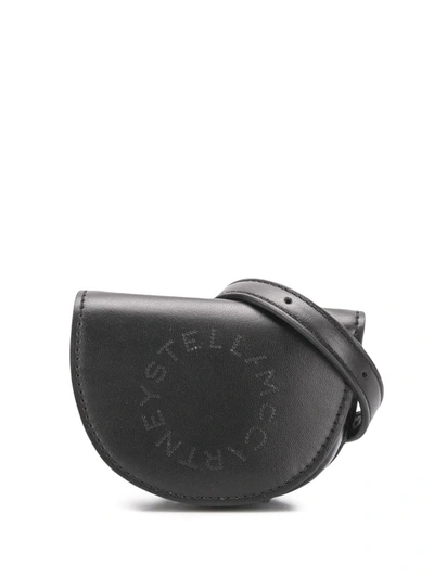Shop Stella Mccartney Micro Stella Logo Belt Bag In Black