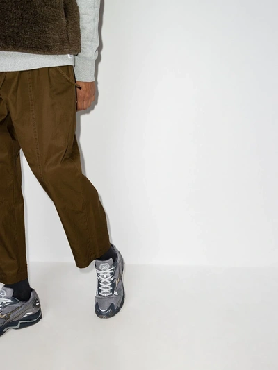 Shop Mizuno Wave Rider 10 Low-top Sneakers In Grey