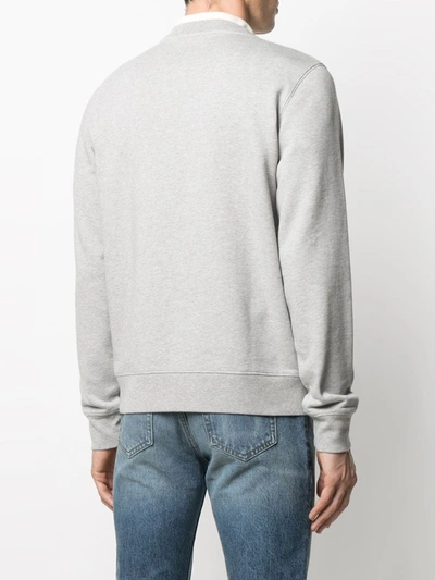 Shop Sandro Teddy Sweatshirt In Grey