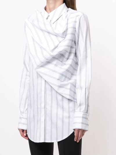 Shop Acler Bradey Stripe Shirt In White