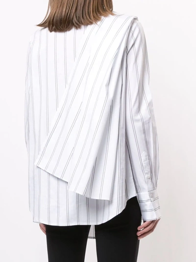Shop Acler Bradey Stripe Shirt In White