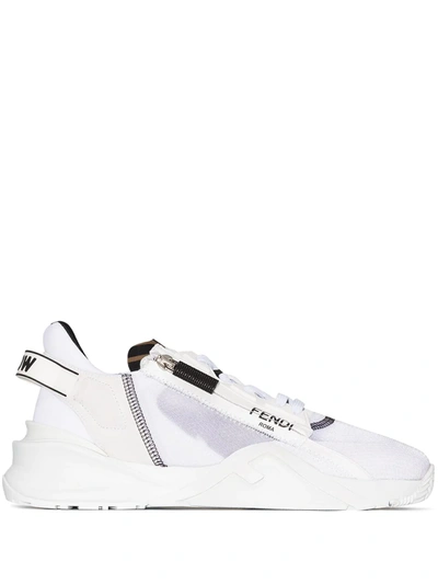 Shop Fendi Flow Low-top Sneakers In White