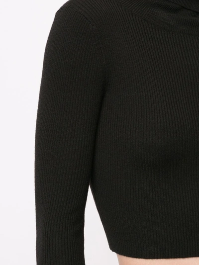 Shop Alexis Bellin Knit Crop Top In Black