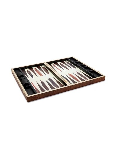 Shop Alexandra Llewellyn Tournament Size Pheasant Backgammon Set In Neutrals